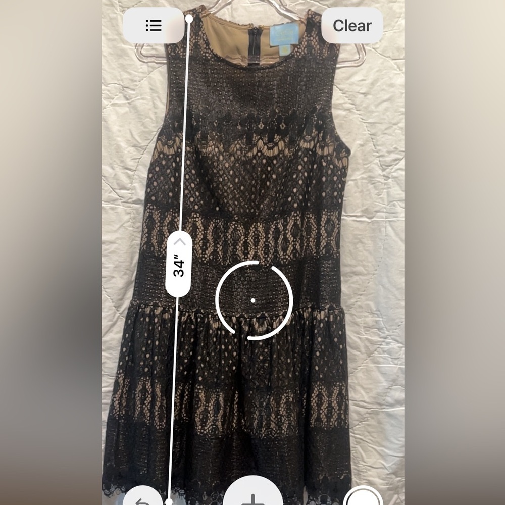 CeCe by Cynthia Steffe black lace dress 
size 4 - Picture 10 of 12